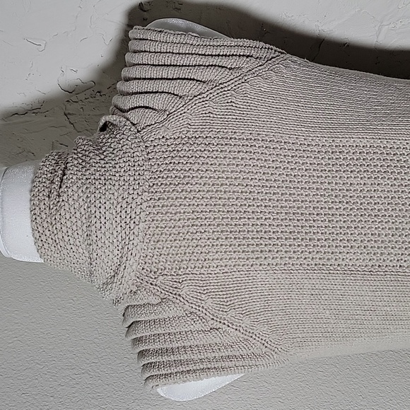 American Rag Sweater Vest M Neutral Textured Knit Sleeveless Boho Cardigan - Picture 10 of 13